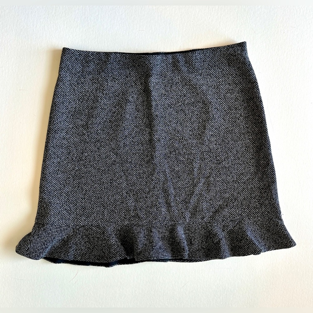 NWT, LOFT A Line Ruffle Mini Skirt, Small